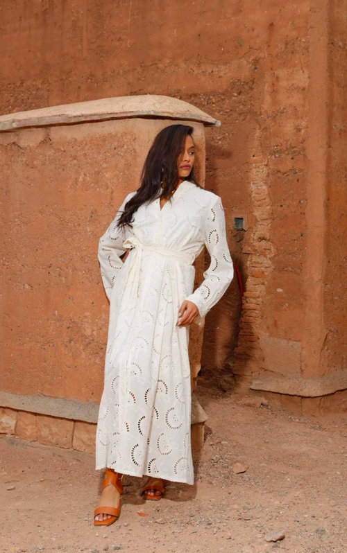 Robe blanche longue